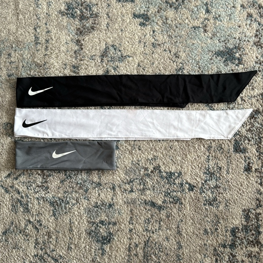 Set of 3 Nike Headbands Hair Accessory